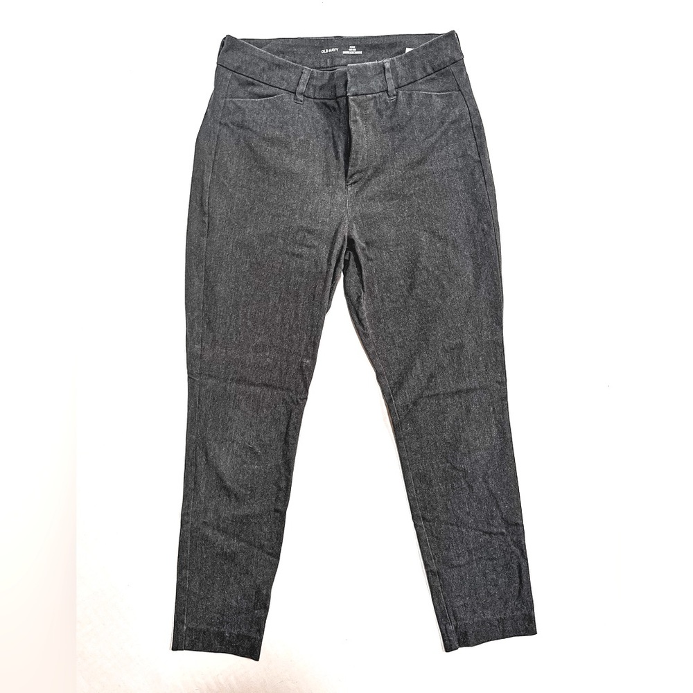 Old Navy Pixie High Rise Pants with Secret-Slim Pockets in Grey (6)